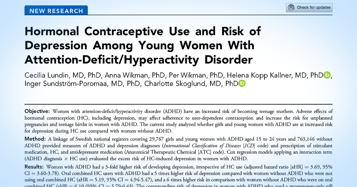 20220601 Hormonal Contraceptive Use