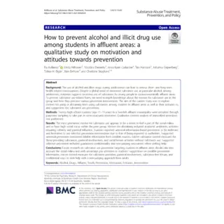 Youths and illicit drugs