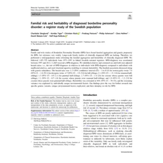 ADHD, Borderline and genetics