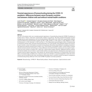 Homeschooling during the covid pandemic