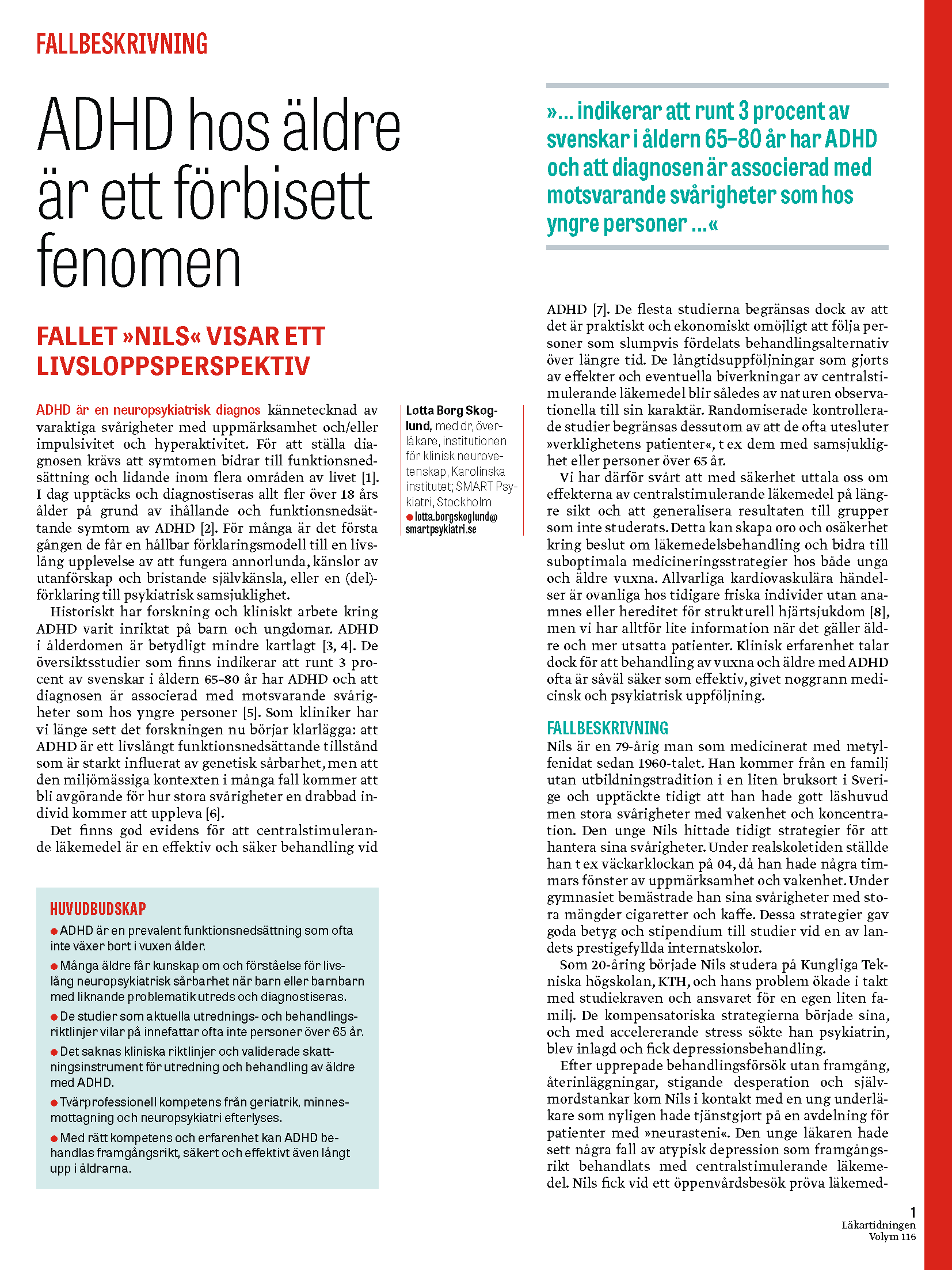 ADHD among elders is  an overlooked phenomenon