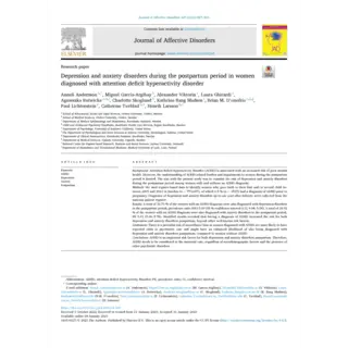 Postpartum depression and ADHD